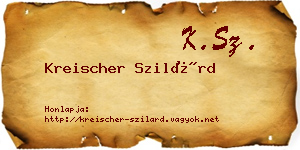 Kreischer Szilárd névjegykártya